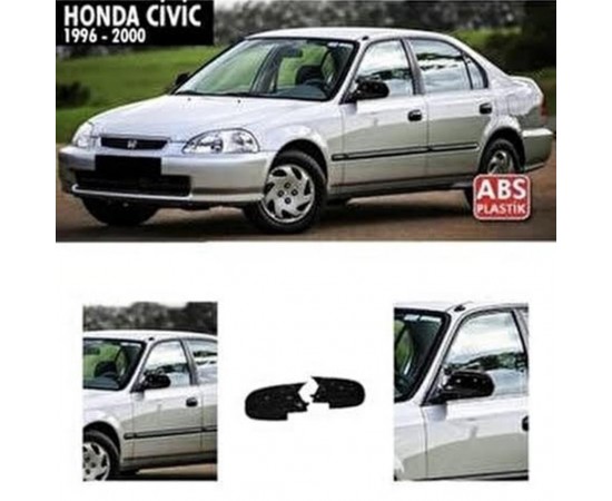 Honda Civic IES Yarasa Ayna Kapağı 1996 - 2000 ABS Plastik Batman Piano Black