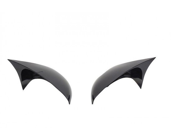 Megane 4 Yarasa Ayna Kapağı ABS Plastik Batman Piano Black Parlak