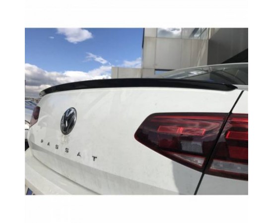 VW Passat B8 Spoiler Bagaj Üstü Spoyler  Parlak Siyah Abs Plastik